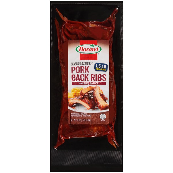 Hormel Pork Back Ribs with BBQ Sauce Jane's New Items Price Chopper