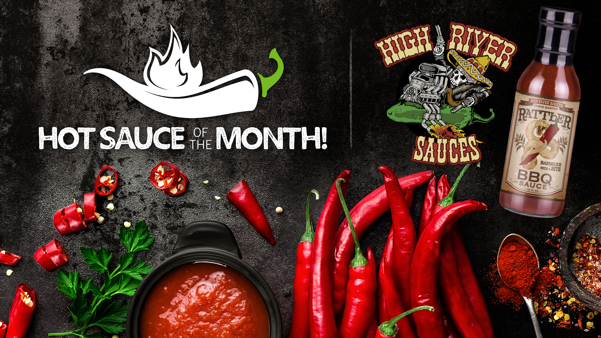 July Hot Sauce of the Month High River Sauces Rattler BBQ Sauce