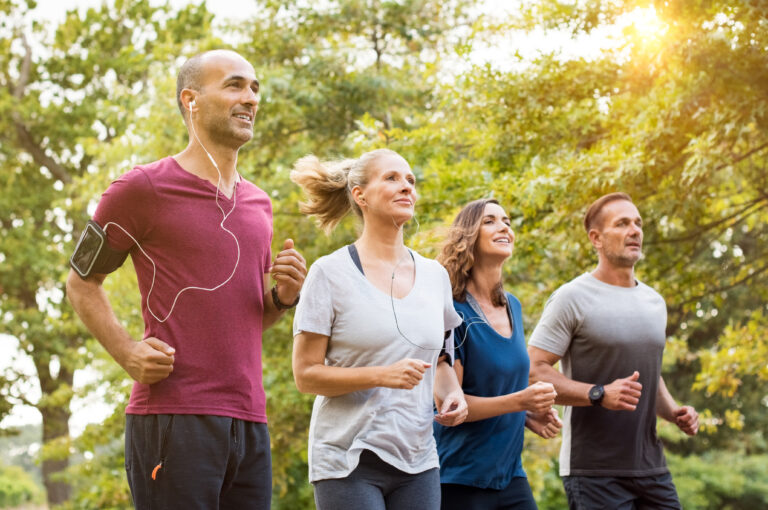 people running